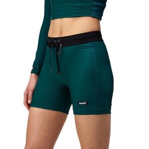 NWOT Bandit Cadence 5” Compression Running Shorts Pine Color Size XSmall